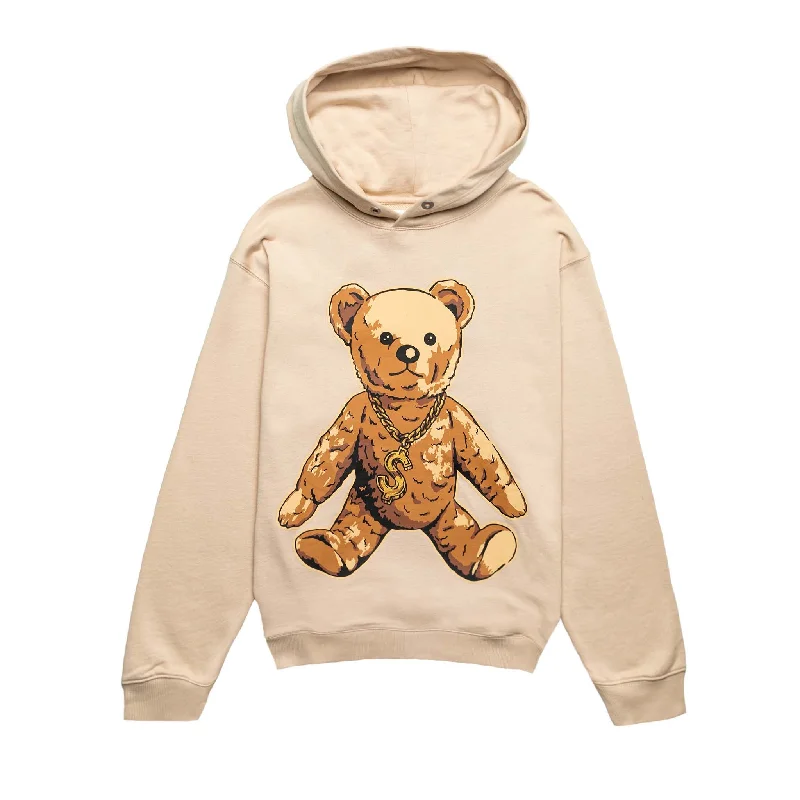 Joyrich Core Teddy Hoodie Beige Hoodie with Monochrome Minimalist Simple