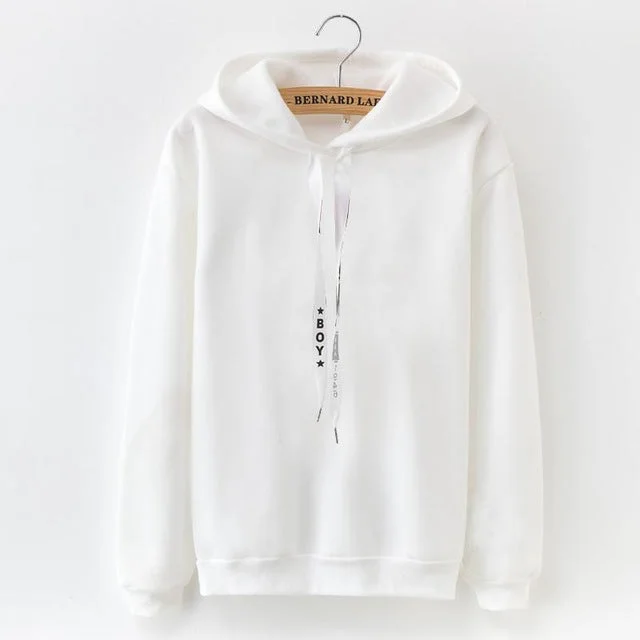 New Solid Thick Women's Hoodie Hoodie Dress Longline Feminine