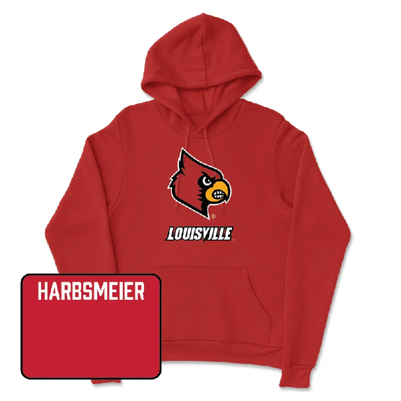 Red Ladybirds Louie Hoodie - Katlyn Harbsmeier Hoodie with Lining Warm Insulated