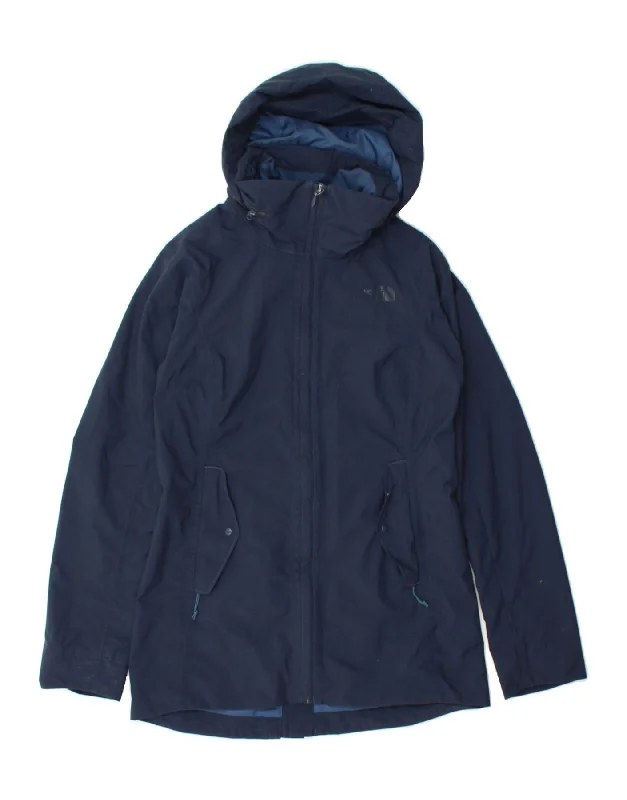 THE NORTH FACE Womens Hooded Rain Jacket UK 10 Small Navy Blue Nylon Nylon Jacket Polyester Jacket Spandex Jacket THE NORTH FACE Womens Hooded Rain Jacket UK 10 Small Navy Blue Nylon Nylon Jacket Polyester Jacket Spandex Jacket