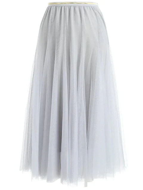 Queenly Elegant Combo Color Waistband Pleats Skirt boho skirt vibe