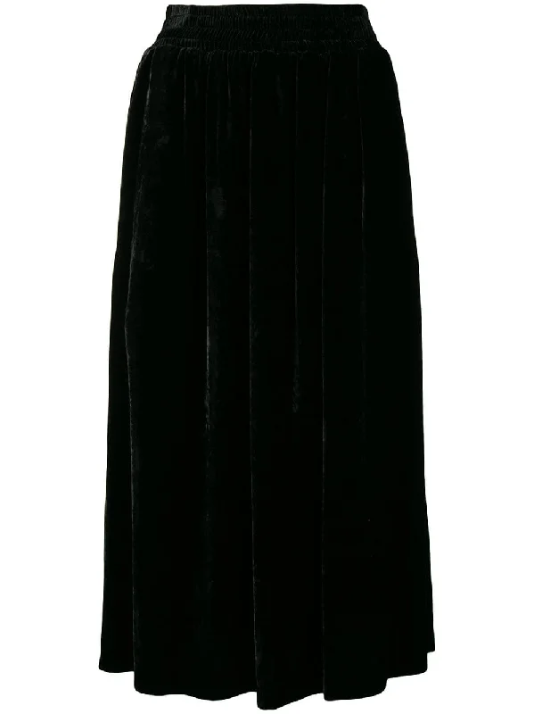 velvet midi skirt leather skirt sleek