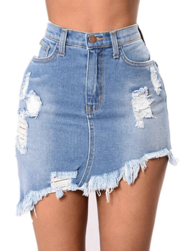 Skirt Blue Denim Women Sexy Casual Mini Summer Skirts lace skirt romantic