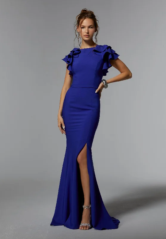 MGNY - 72922 - Cheron's Bridal, Mother/Party Dress Cowl Neckline Elegant