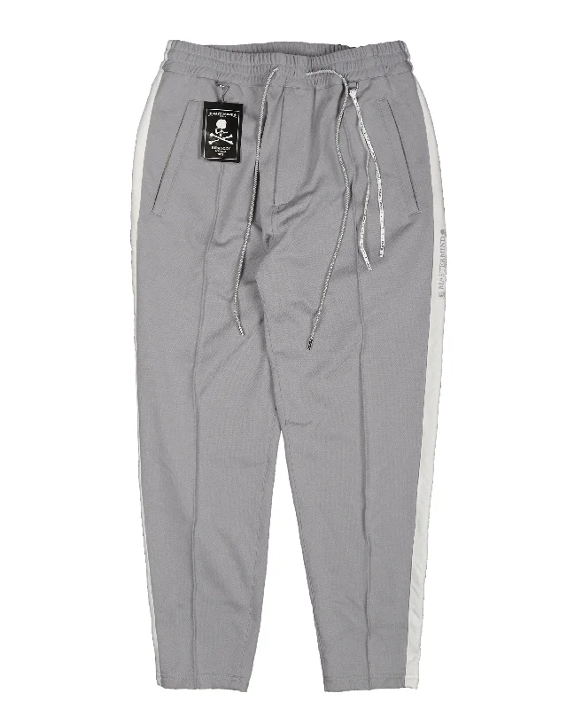 Side Stripe Track Pants Elegant Silk Pants