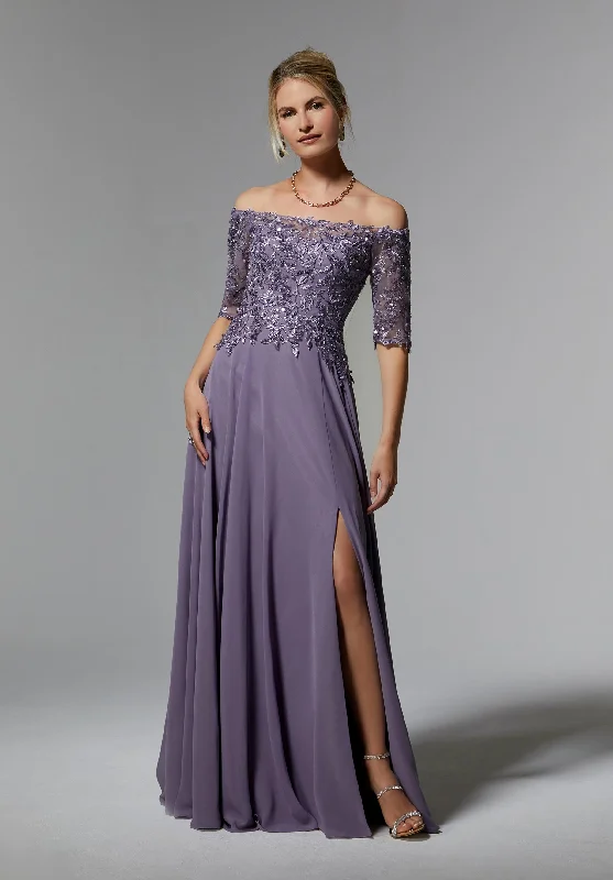 MGNY - 72907 - Cheron's Bridal, Mother/Party Dress High-Low Hemline Casual
