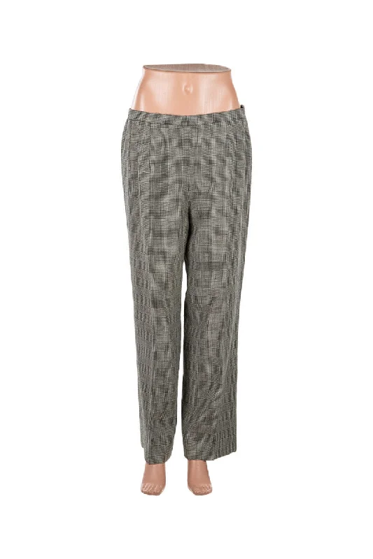 Black & White Pants Trendy Wide-Leg Pants