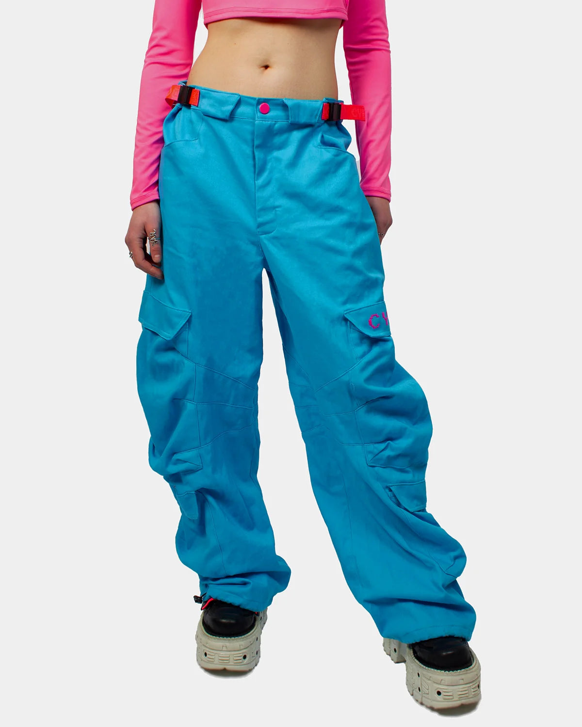 PROTONELLA PANTS BLUE Casual Drawstring Pants