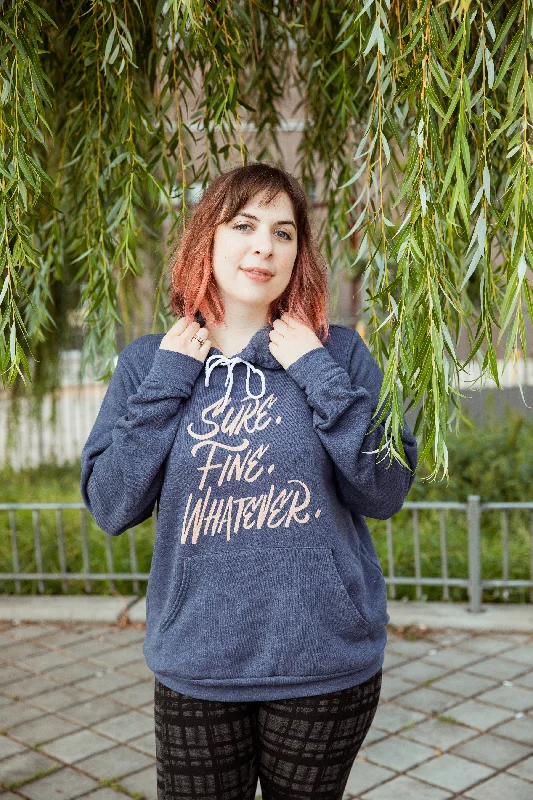 Sure. Fine. Whatever. Unisex Hoodie Hoodie with Fur Luxurious Winter