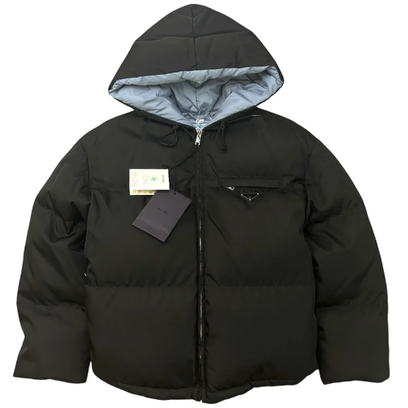 Women's Re-Nylon Gabardine Down Jacket Black Size IT 38 / UK 6 Mesh Jacket Canvas Jacket Denim Jacket Women's Re-Nylon Gabardine Down Jacket Black Size IT 38 / UK 6 Mesh Jacket Canvas Jacket Denim Jacket