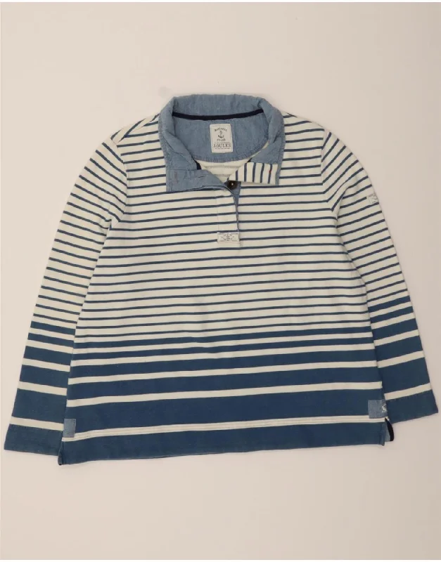 JOULES Womens Sweatshirt Jumper UK 22 3XL Navy Blue Striped Nautical Hoodie with Batwing Sleeves Loose Dramatic JOULES Womens Sweatshirt Jumper UK 22 3XL Navy Blue Striped Nautical Hoodie with Batwing Sleeves Loose Dramatic