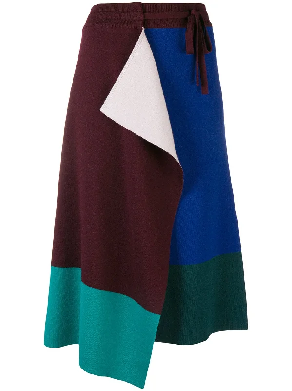 drawstring wrap skirt a-line skirt cut