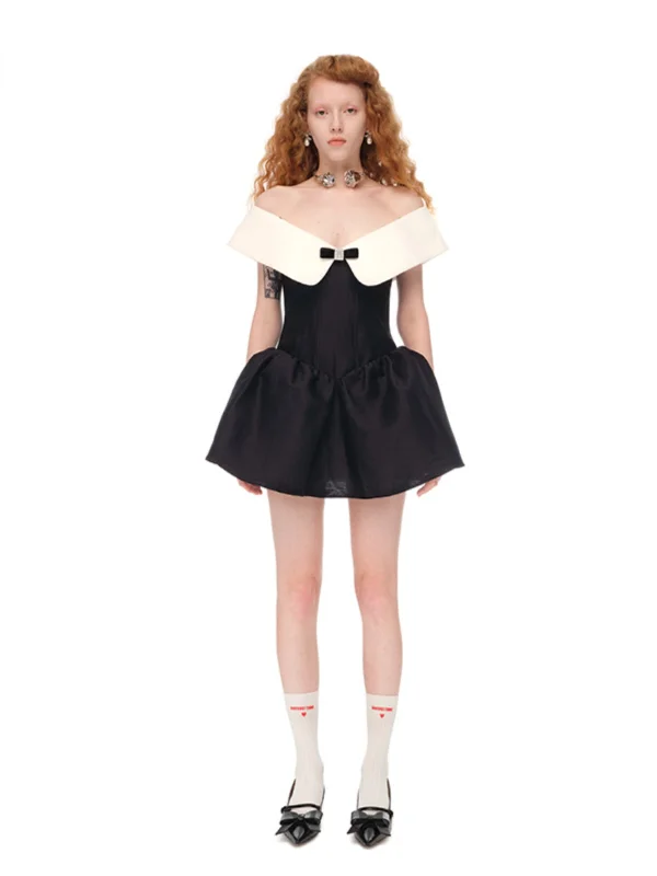 Black Off-the-shoulder Formal Dress Tunics Versatile all-occasion