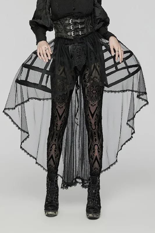 Caged Raven Boning Bustle Skirt denim skirt fashionable
