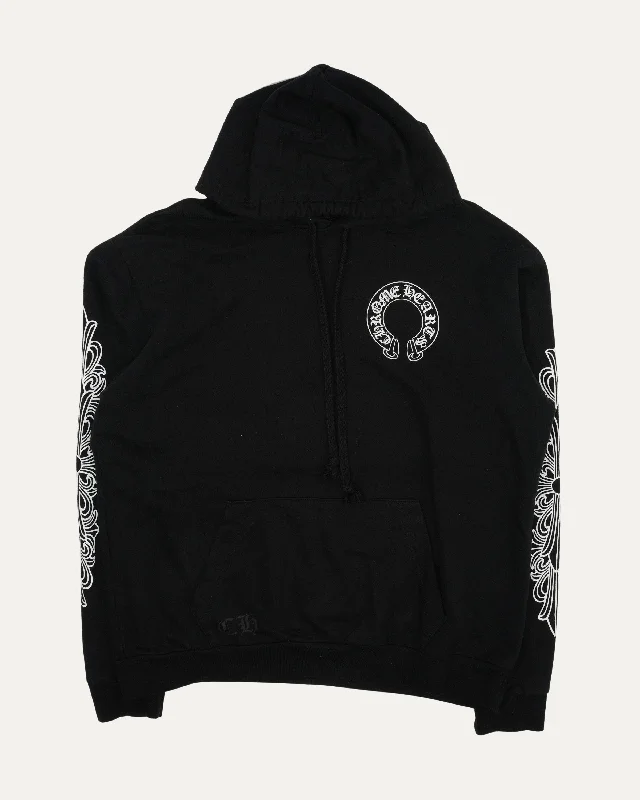 Horseshoe Logo Hoodie Hoodie with V-Neck Classic Versatile