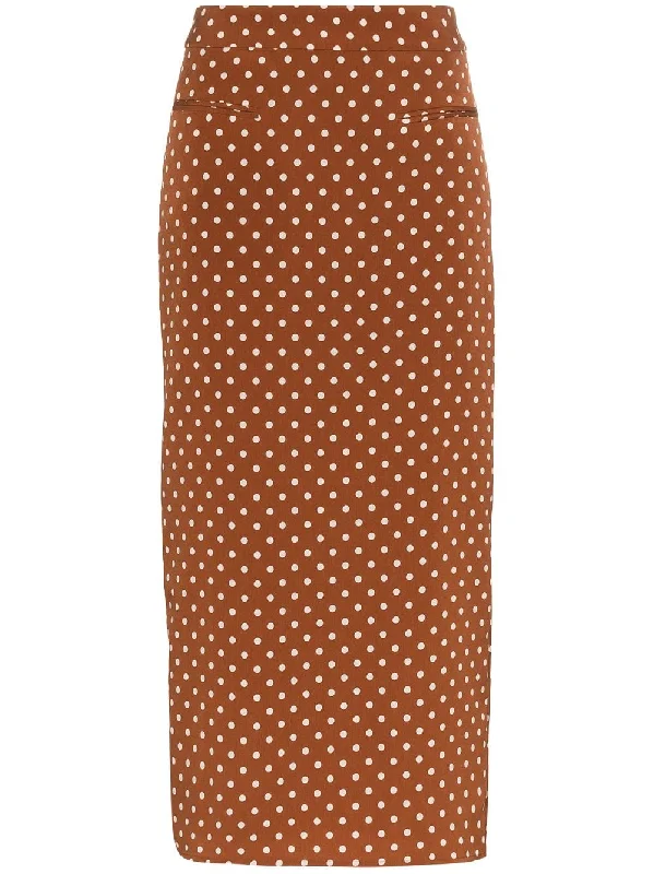 Mina polka dot ruched back skirt corduroy skirt cozy