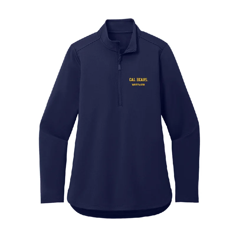 UC Berkeley - NCAA Women's Soccer : Kenley Whittaker - Women's Premium Quarter Zip Jacket Fleece Jacket Down Jacket Parka UC Berkeley - NCAA Women's Soccer : Kenley Whittaker - Women's Premium Quarter Zip Jacket Fleece Jacket Down Jacket Parka
