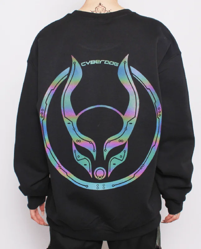 OVERSIZE SWEATSHIRT CIRC Hoodie with Hem Frayed Vintage Worn