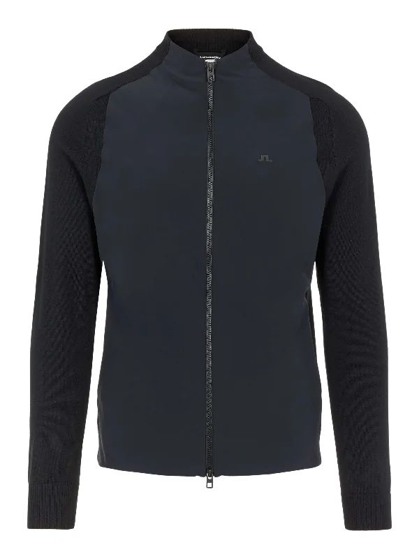 'Knit Hybrid' Collarless Golf Jacket - MEN / AW20 Collared Jacket Crew Neck Jacket Turtle Neck Jacket 'Knit Hybrid' Collarless Golf Jacket - MEN / AW20 Collared Jacket Crew Neck Jacket Turtle Neck Jacket