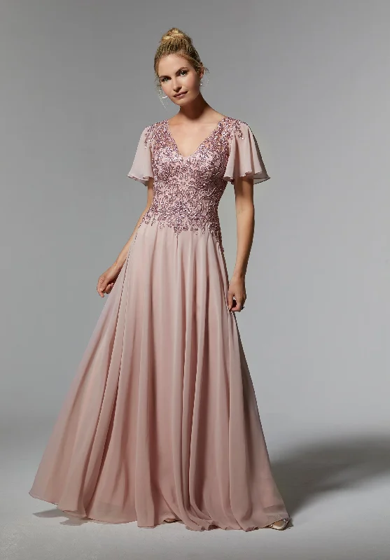 MGNY - 72908 - Cheron's Bridal, Mother/Party Dress Off-the-shoulder Bohemian Festive MGNY - 72908 - Cheron's Bridal, Mother/Party Dress Off-the-shoulder Bohemian Festive