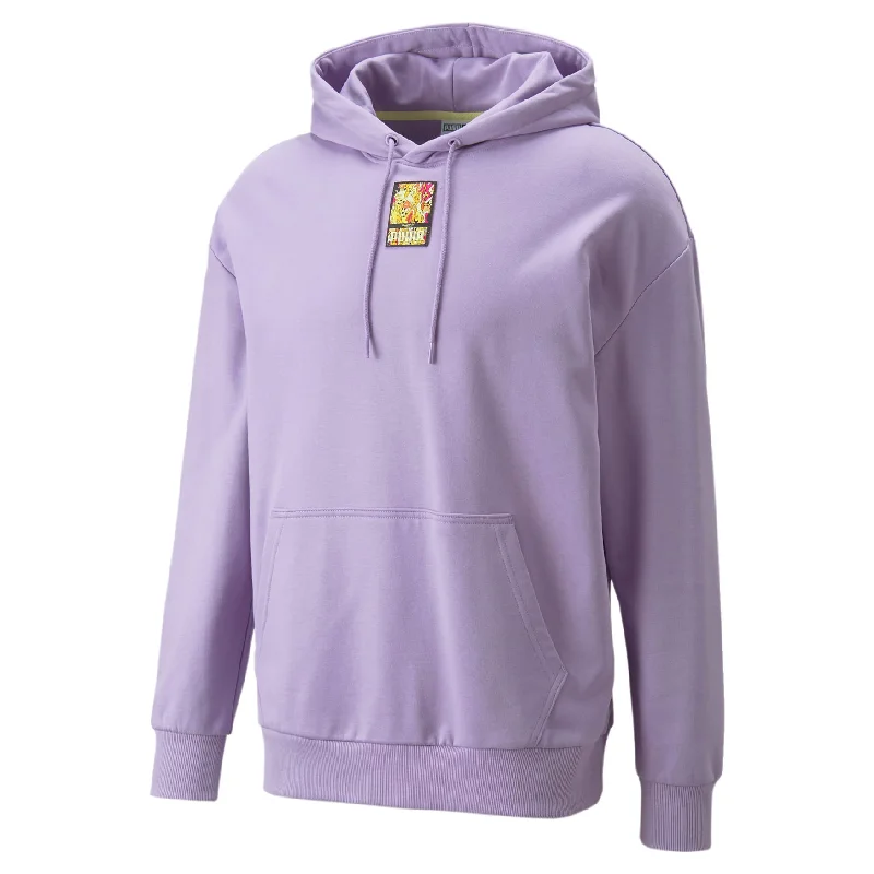 Puma x Britto Hoodie Purple Hoodie with Color Block Contrast Stylish