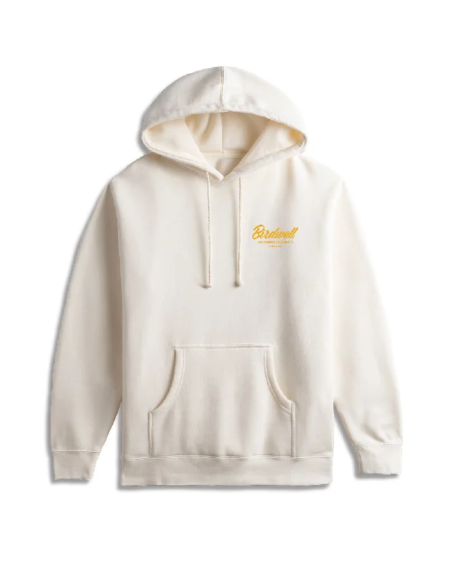Daydreamin' Birdie Hoodie - Bone Hoodie with Elastic Cuffs Stretchable Comfortable