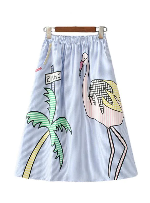 Waist Pockets Ladies Fashion Streetwear Mid-Calf Skirt wrap skirt elegant