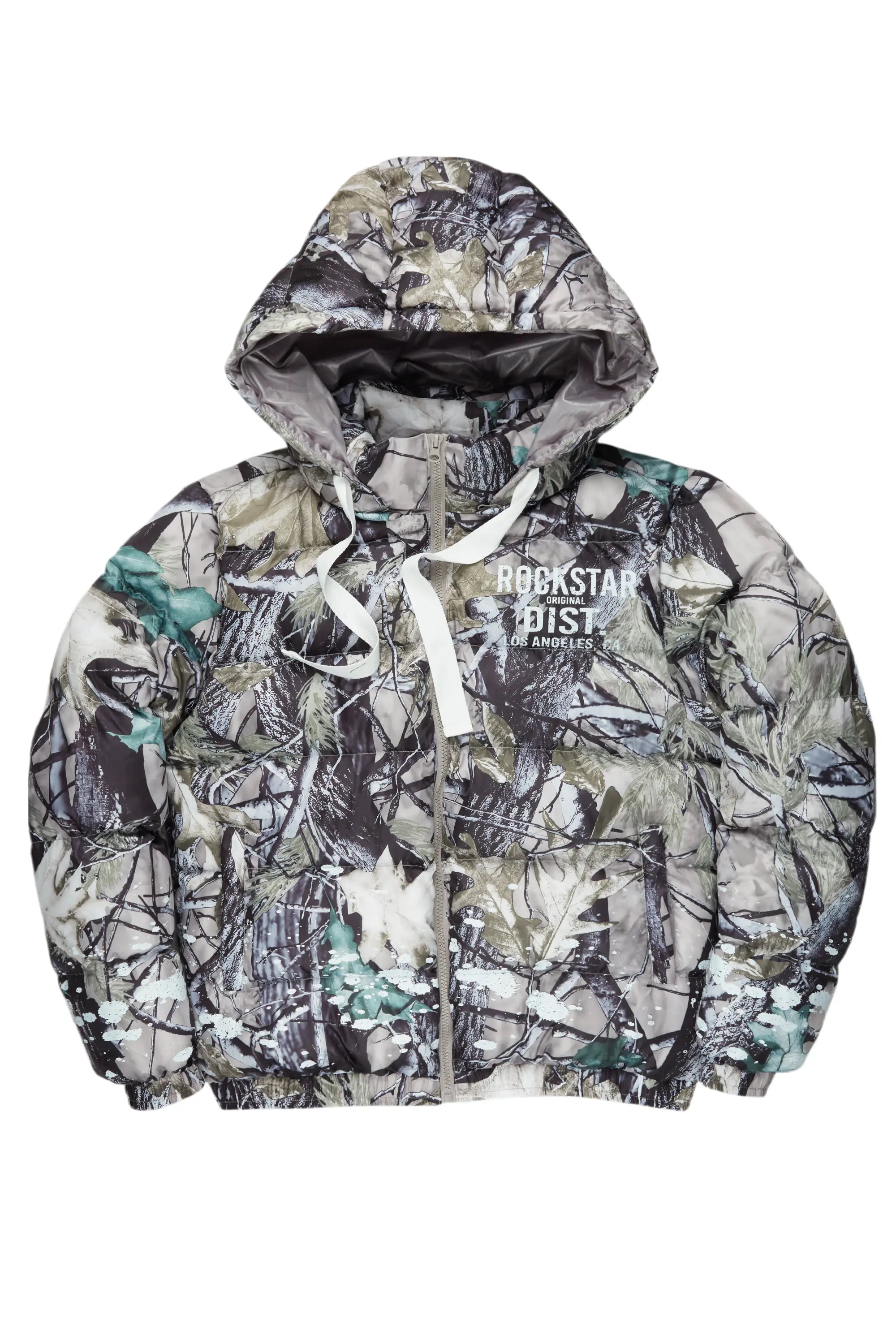 Art Dist. 2.0 Tree Camo Puffer Jacket Herringbone Jacket Houndstooth Jacket Plaid Jacket