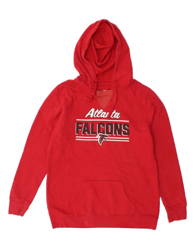 NFL Womens Graphic Hoodie Jumper UK 16 Large Red Cotton Hoodie with Magnetic Closure Innovative Modern NFL Womens Graphic Hoodie Jumper UK 16 Large Red Cotton Hoodie with Magnetic Closure Innovative Modern
