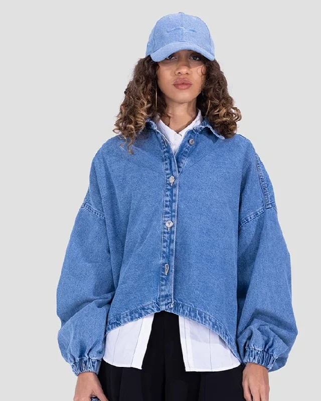 Ovesized Denim Jacket (3006) - Kava Anorak Shell Jacket Lightweight Jacket