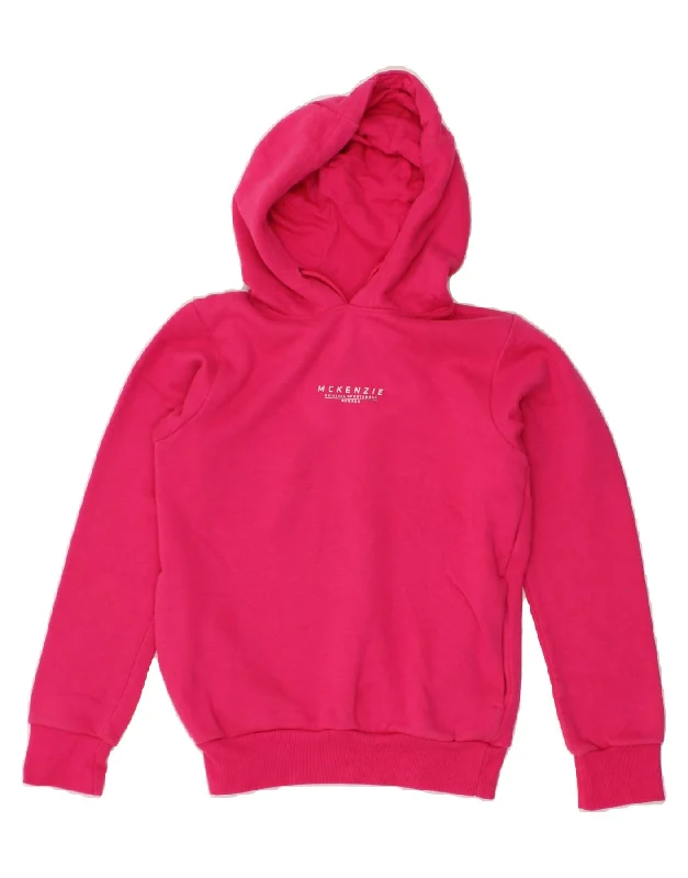 MCKENZIE Womens Hoodie Jumper UK 14 Medium Pink Cotton Hoodie with Back Slit Movement Comfort MCKENZIE Womens Hoodie Jumper UK 14 Medium Pink Cotton Hoodie with Back Slit Movement Comfort