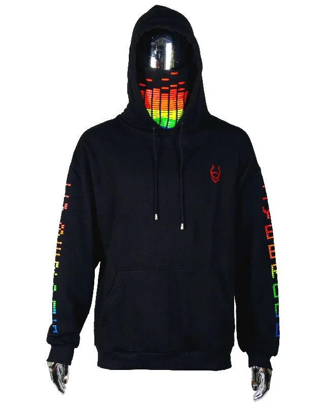 MASK HOODIE EQUALISER Graphic Hoodie Design Print