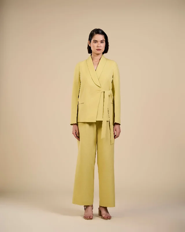 Jade Pleated Pants Comfortable Denim Pants
