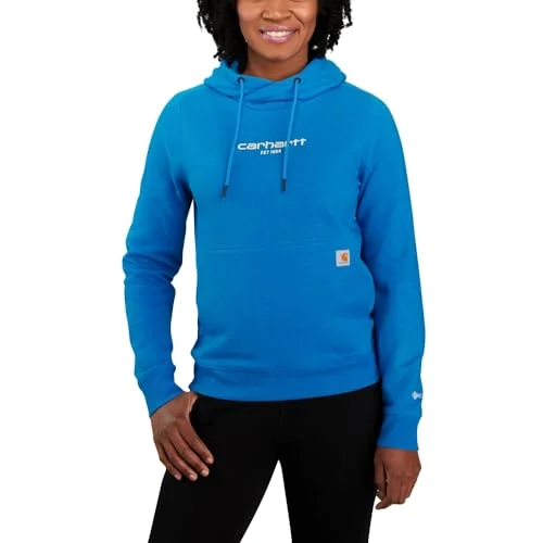 Carhartt Women's Force Relaxed Fit Lightweight Graphic Hooded Sweatshirt Hoodie with Logo Branding Identity Carhartt Women's Force Relaxed Fit Lightweight Graphic Hooded Sweatshirt Hoodie with Logo Branding Identity