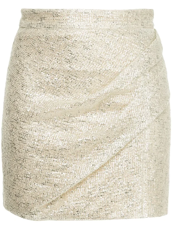 Flash Bulb mini skirt wool skirt thick