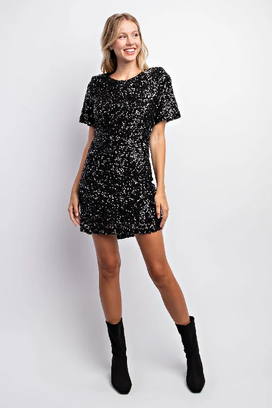 Light Up The Room Party Dress || Black, Red or Rose Gold Tunics Evening elegant