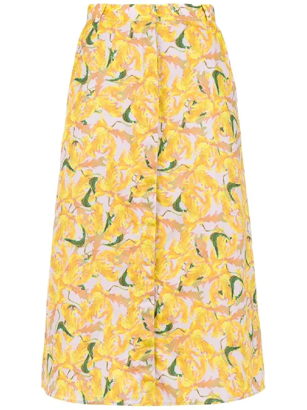 Pate midi skirt pencil skirt chic