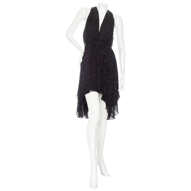 2013 Black Silk Chiffton Beaded Handkerchief Halter Dress Tunics Versatile all-occasion 2013 Black Silk Chiffton Beaded Handkerchief Halter Dress Tunics Versatile all-occasion