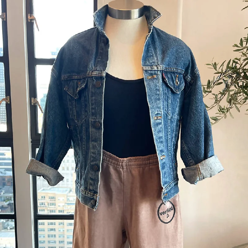 Levi's Denim Jacket Nylon Fabric Polyester Fabric Spandex Fabric