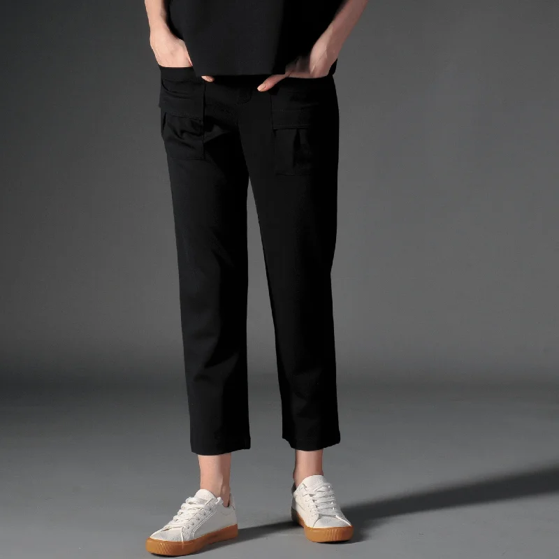 Miguel Front Pocket Tapered Pants Comfortable Pleated Pants