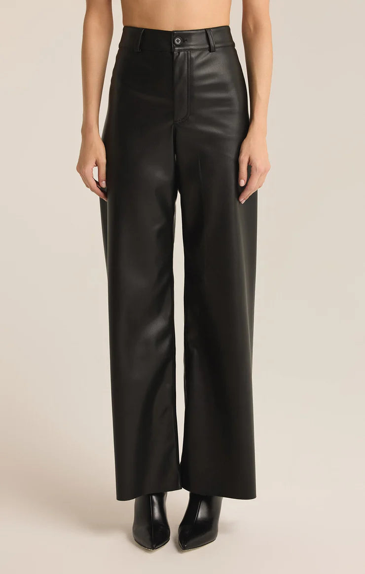 Rilynn Faux Leather Pant Classic Stretch Pants