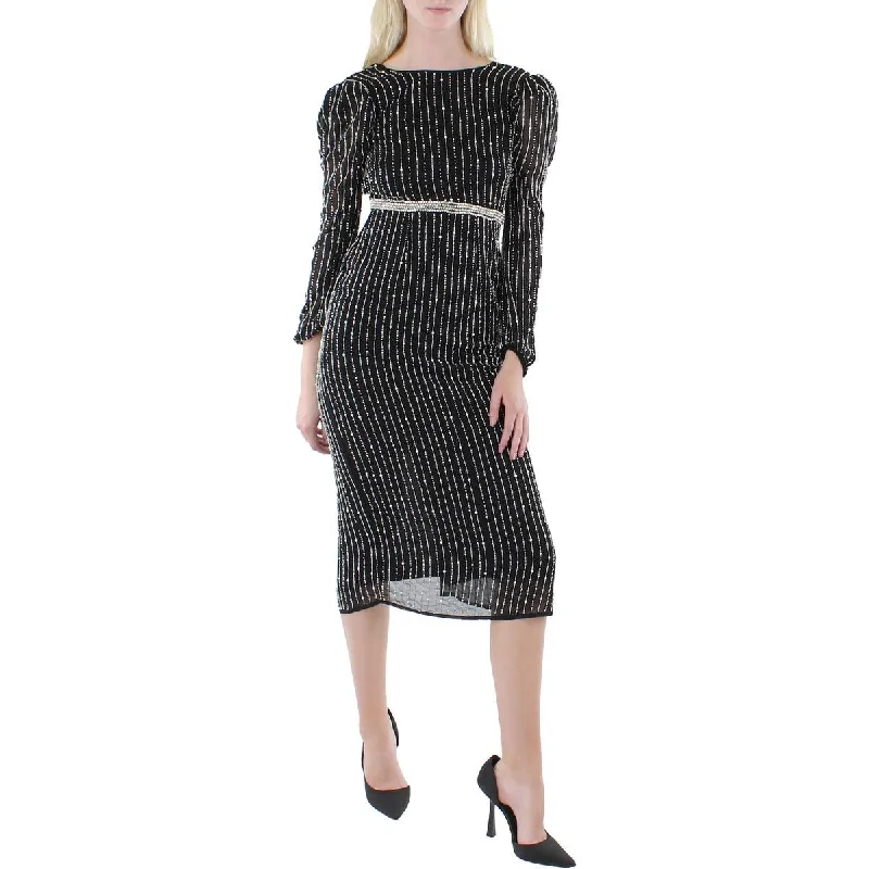 Womens Embellished Midi Cocktail and Party Dress Tunics Practical durable