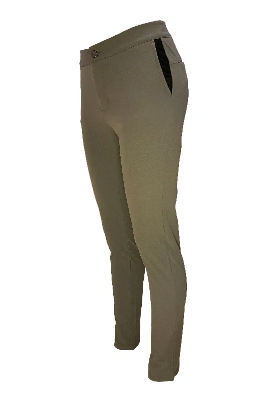 PRESIDIO PANTS - CHARCOAL Chic Checkered Pants