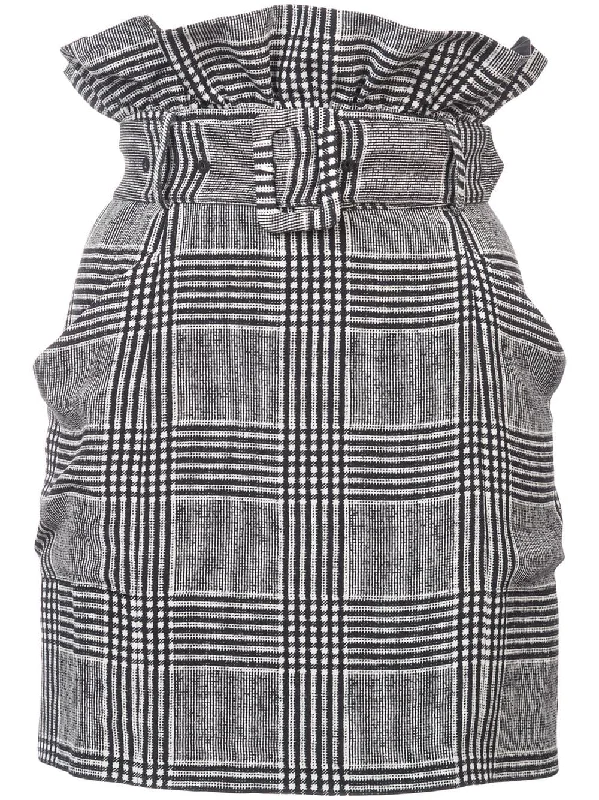 paper bag skirt cashmere skirt fine
