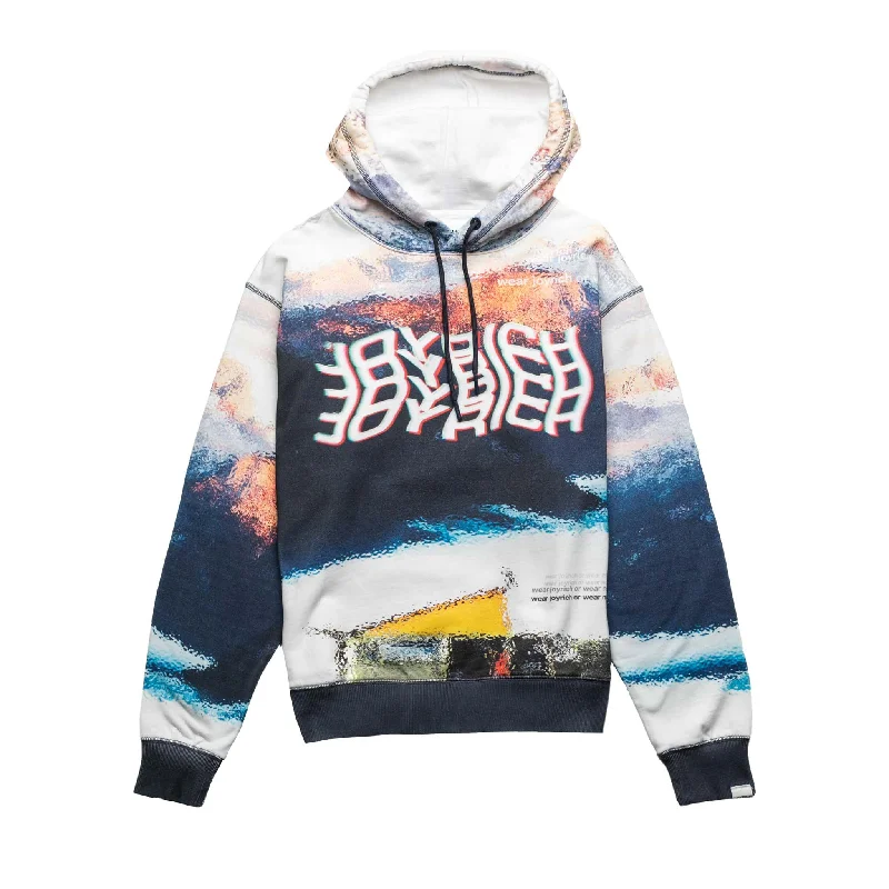 Joyrich Portrait All Over Print Hoodie Multi Hoodie with Drop Shoulder Relaxed Streetwear