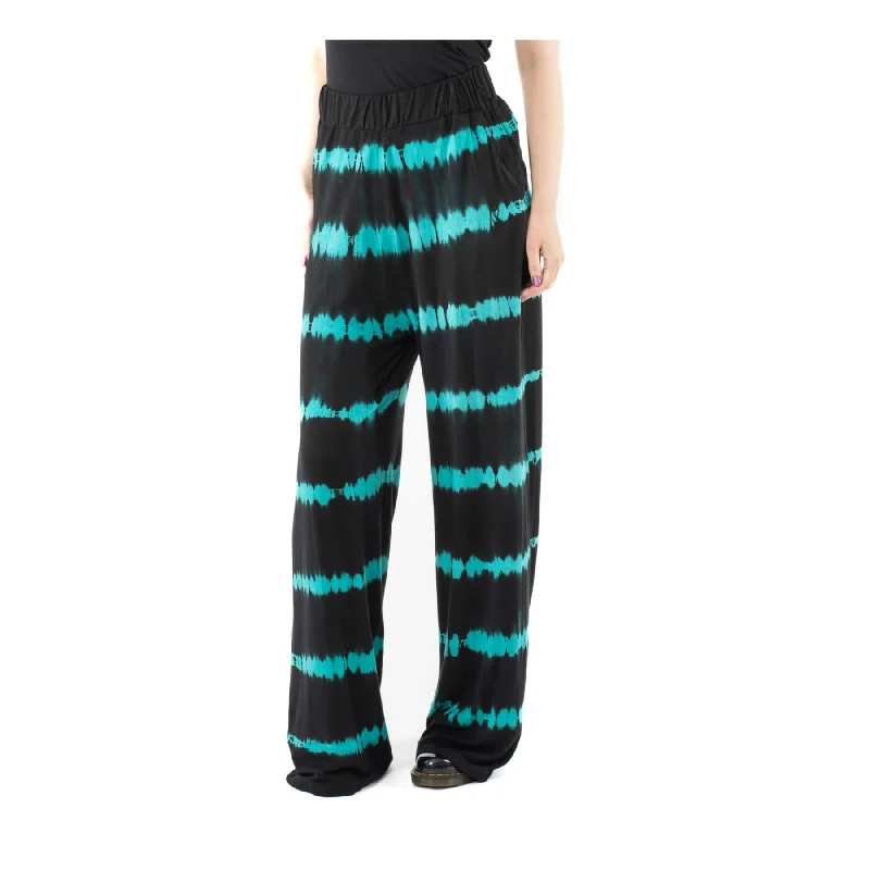 KARINA PANTS - BLACK/GREEN Comfortable Jogging Pants