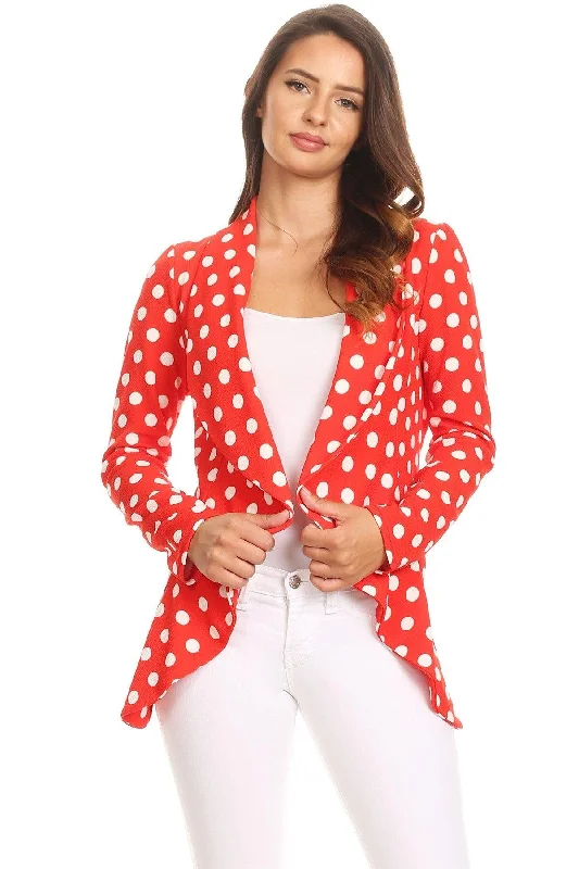 Medium Polka Red White