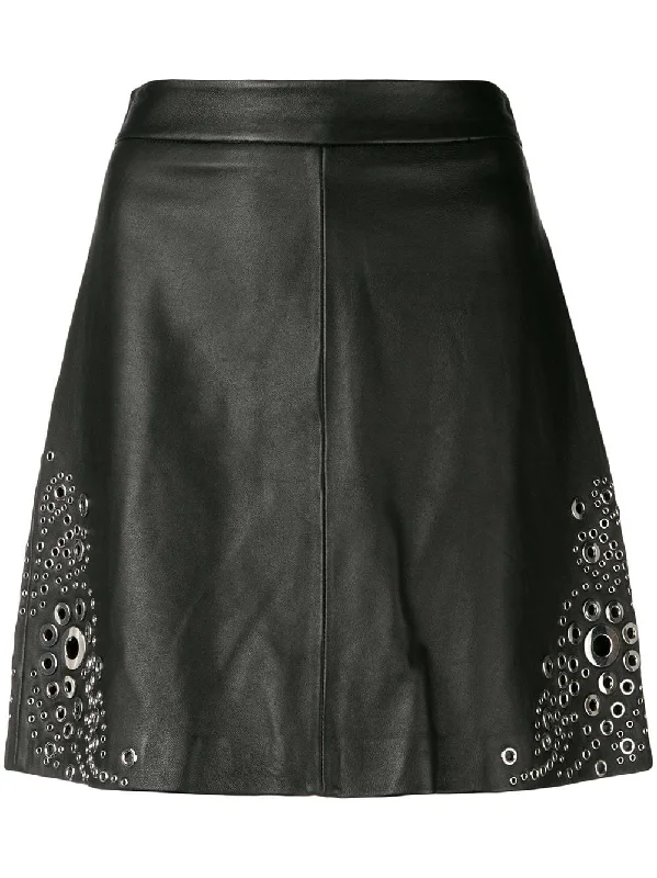 studded mini skirt lightweight skirt design