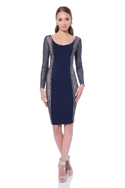 Terani Couture 1611C0023 - Cocktail Dress Boat Neckline Classic