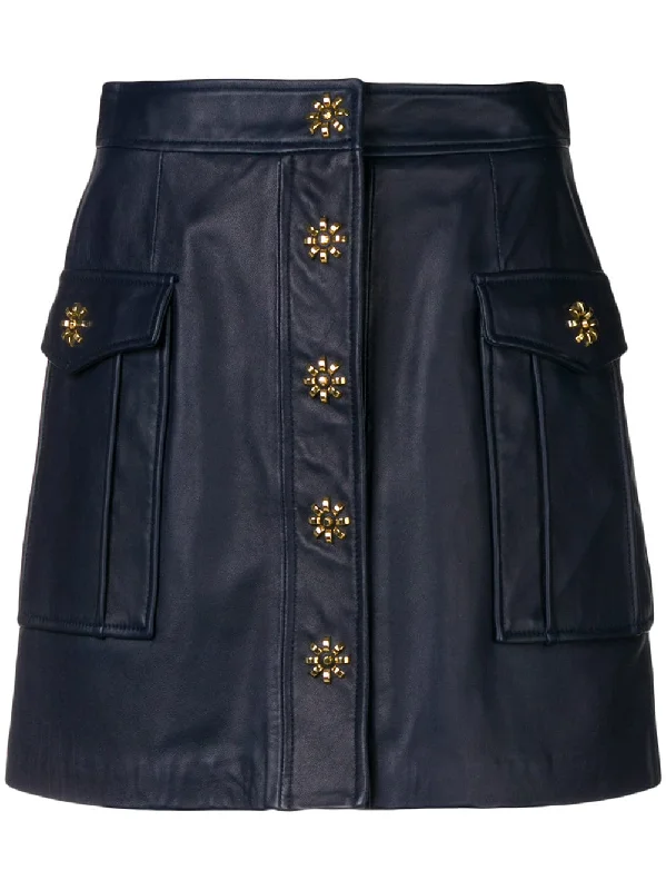 leather cargo skirt denim skirt stylish